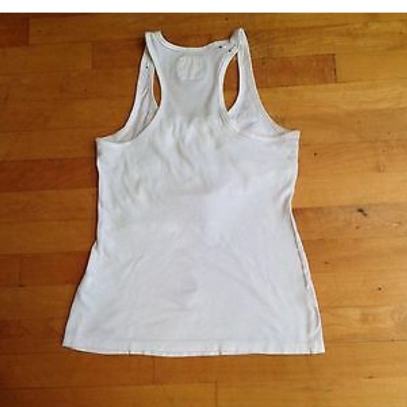 Hollister Girls White Tank Top Size XS w/ Ruffles - Picture 2 of 8